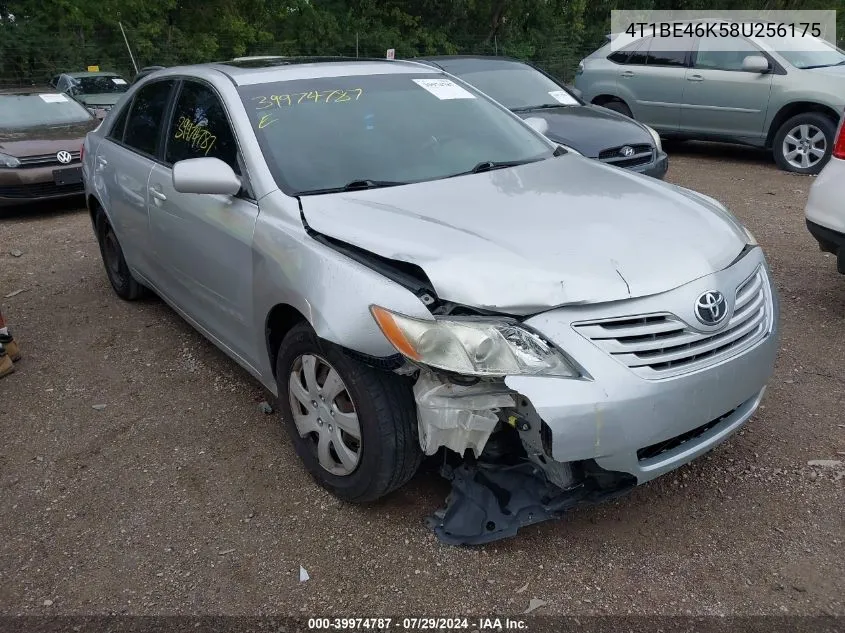 2008 Toyota Camry Ce/Le/Xle/Se VIN: 4T1BE46K58U256175 Lot: 39974787