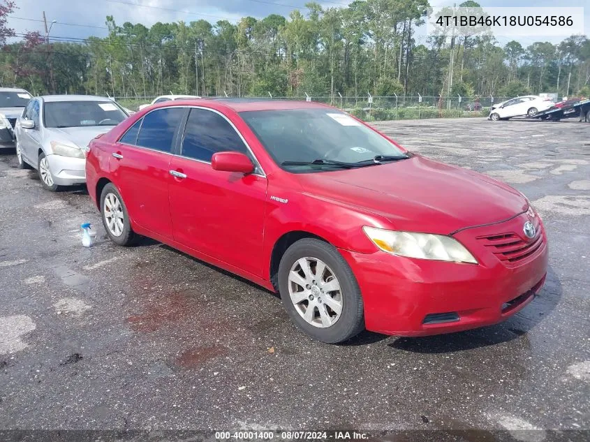 4T1BB46K18U054586 2008 Toyota Camry Hybrid