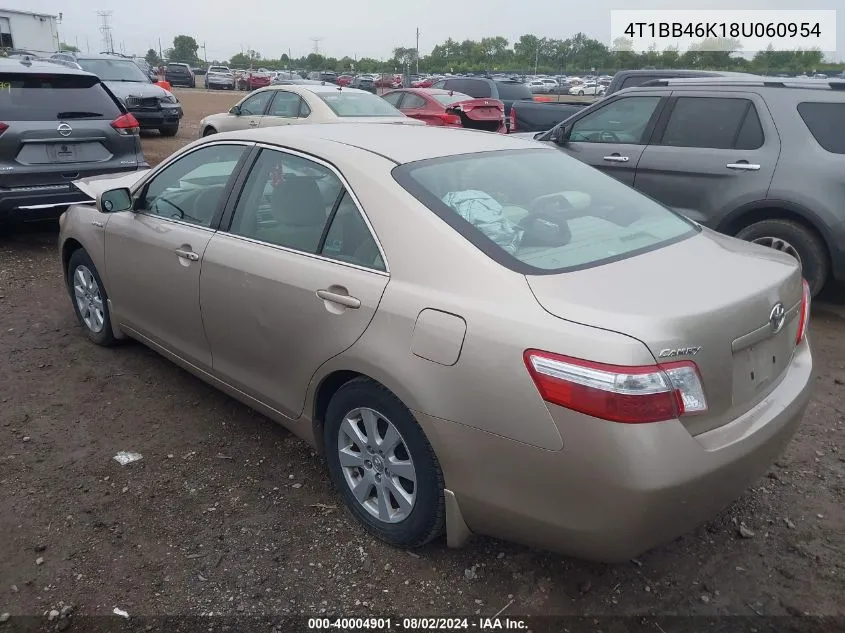 4T1BB46K18U060954 2008 Toyota Camry Hybrid