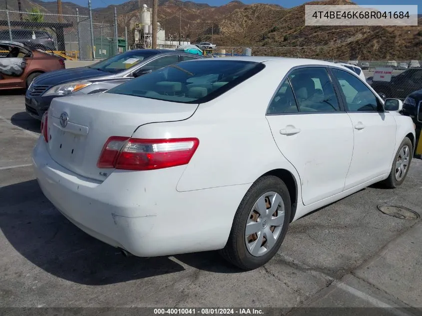 4T4BE46K68R041684 2008 Toyota Camry Le