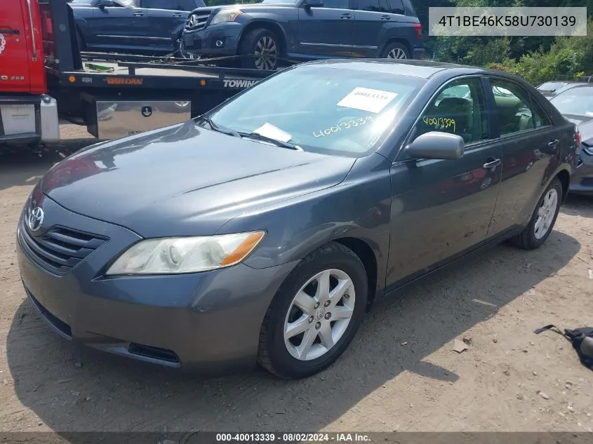 4T1BE46K58U730139 2008 Toyota Camry Le