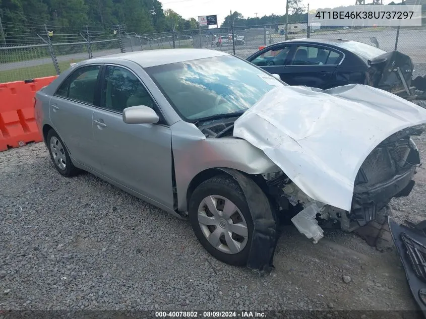 2008 Toyota Camry VIN: 4T1BE46K38U737297 Lot: 40078802