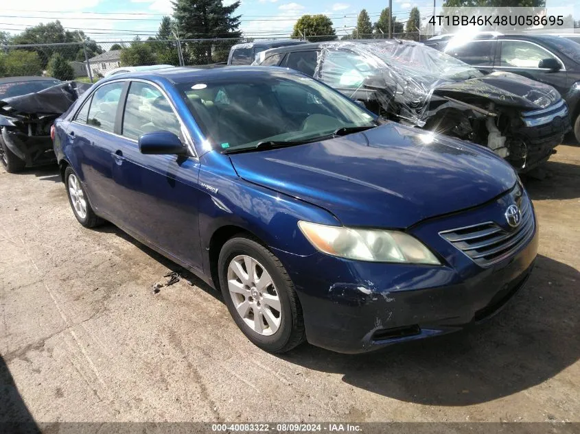 2008 Toyota Camry Hybrid VIN: 4T1BB46K48U058695 Lot: 40083322