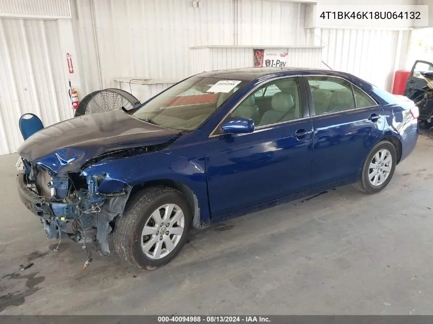 4T1BK46K18U064132 2008 Toyota Camry Le/Xle/Se