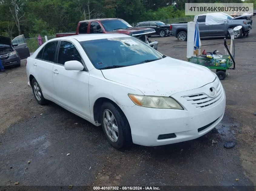 2008 Toyota Camry Le VIN: 4T1BE46K98U733920 Lot: 40107302