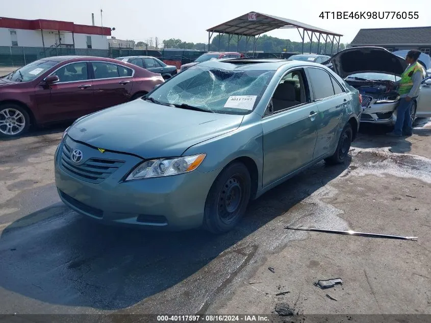 2008 Toyota Camry Le VIN: 4T1BE46K98U776055 Lot: 40117597