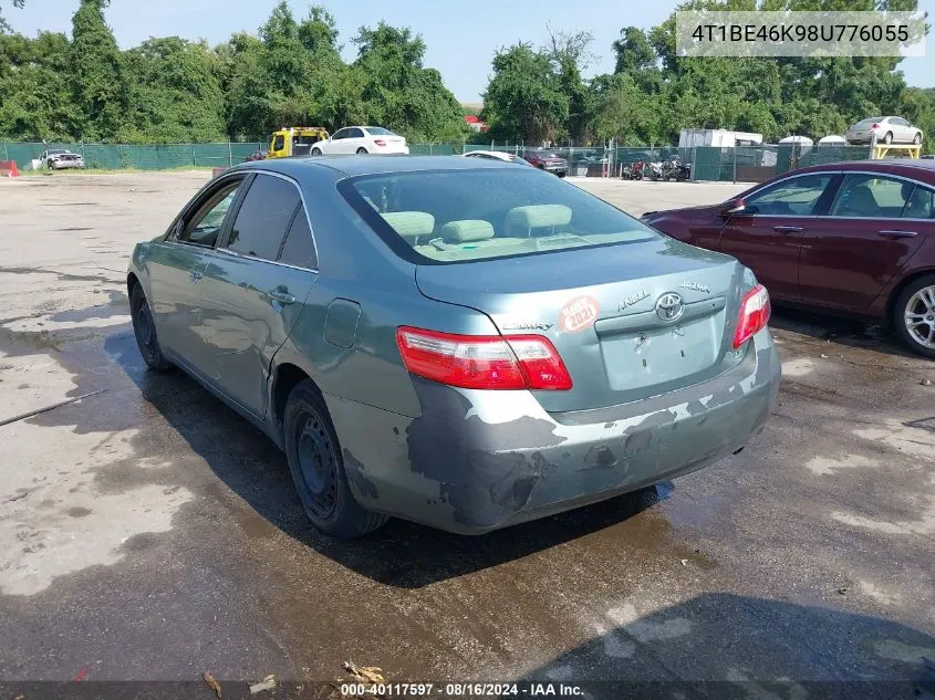 2008 Toyota Camry Le VIN: 4T1BE46K98U776055 Lot: 40117597