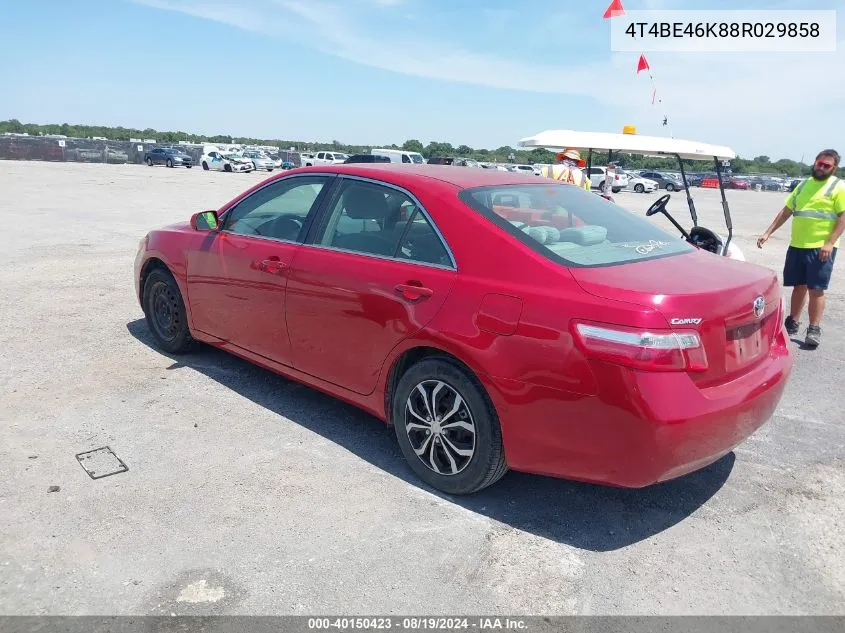 2008 Toyota Camry Le VIN: 4T4BE46K88R029858 Lot: 40150423