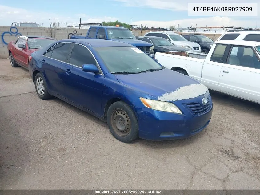 2008 Toyota Camry Le VIN: 4T4BE46K08R027909 Lot: 40157627