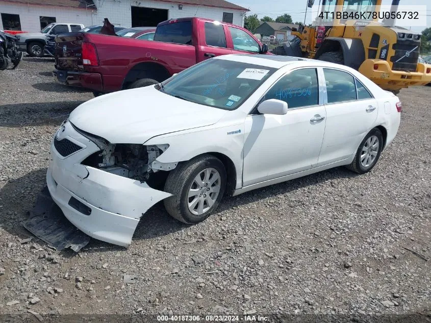 2008 Toyota Camry Hybrid VIN: 4T1BB46K78U056732 Lot: 40187306