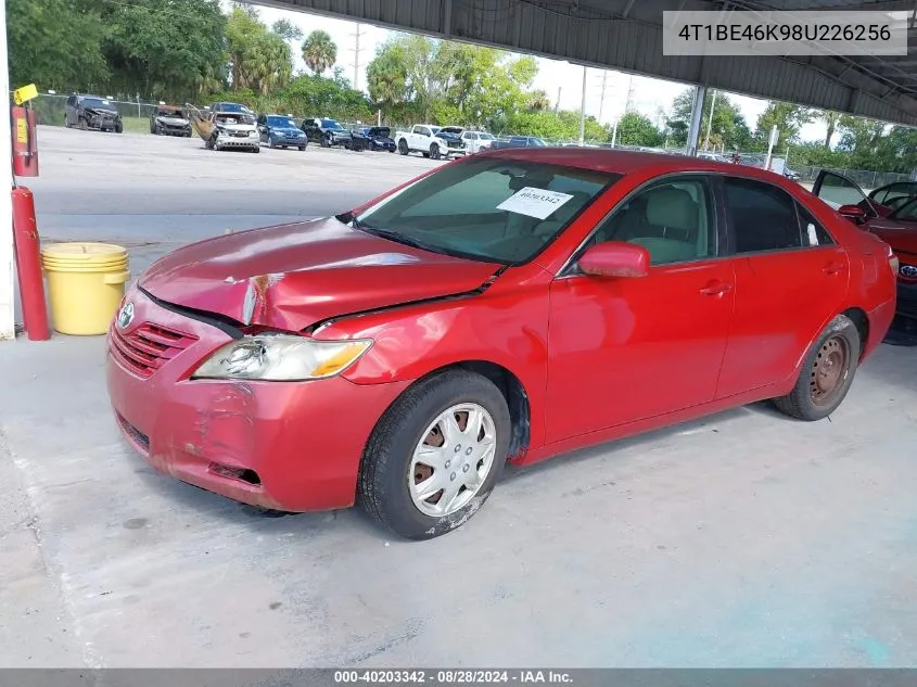 4T1BE46K98U226256 2008 Toyota Camry Le