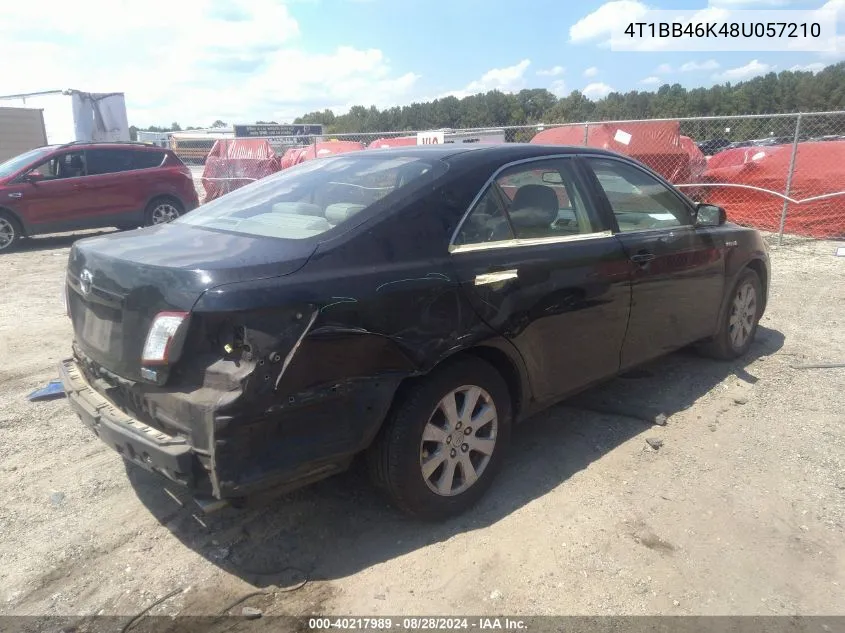 4T1BB46K48U057210 2008 Toyota Camry Hybrid