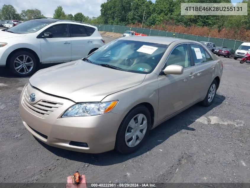 2008 Toyota Camry Le VIN: 4T1BE46K28U255131 Lot: 40222981