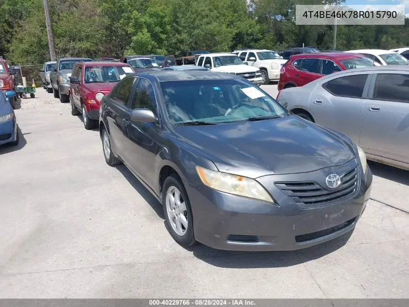 4T4BE46K78R015790 2008 Toyota Camry Le