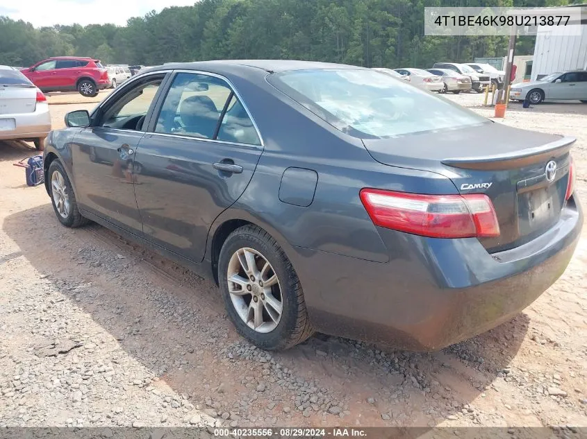 4T1BE46K98U213877 2008 Toyota Camry Le