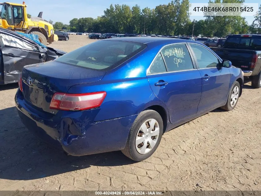 2008 Toyota Camry Ce/Le/Xle/Se VIN: 4T4BE46K68R015425 Lot: 40249426