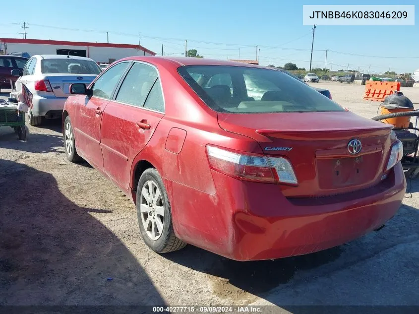 JTNBB46K083046209 2008 Toyota Camry Hybrid