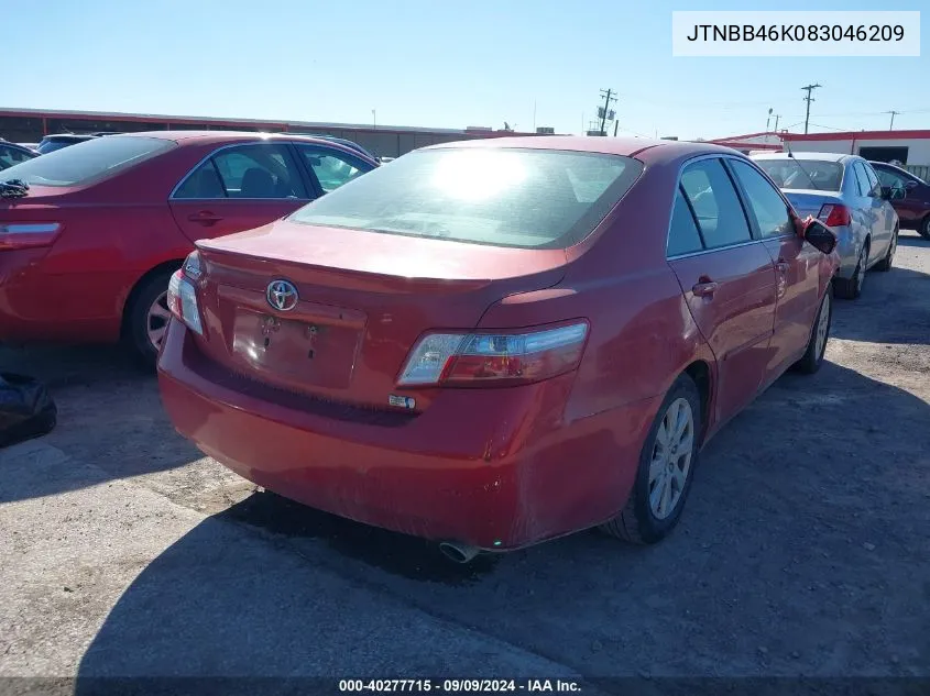 JTNBB46K083046209 2008 Toyota Camry Hybrid