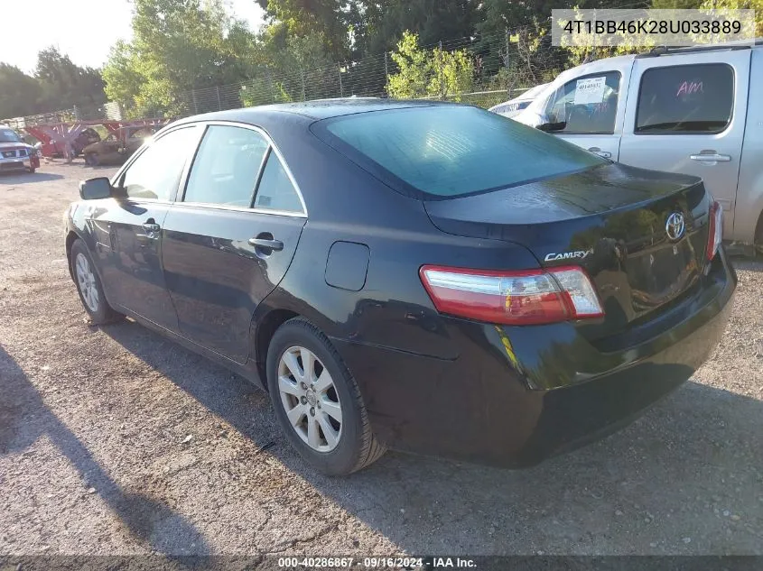 4T1BB46K28U033889 2008 Toyota Camry Hybrid