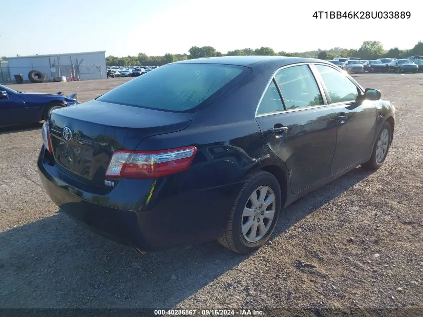 4T1BB46K28U033889 2008 Toyota Camry Hybrid