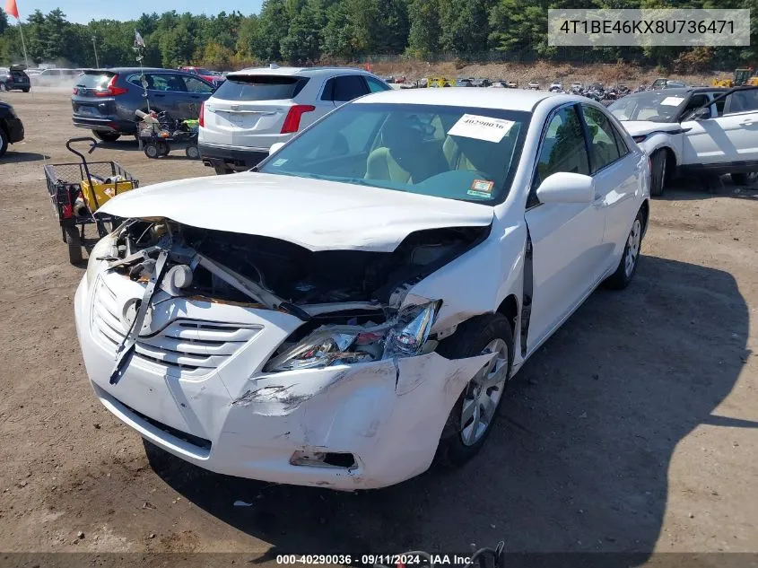 4T1BE46KX8U736471 2008 Toyota Camry Le