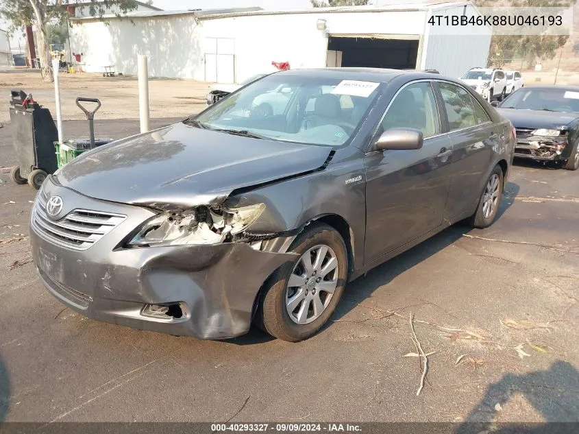 2008 Toyota Camry Hybrid VIN: 4T1BB46K88U046193 Lot: 40293327