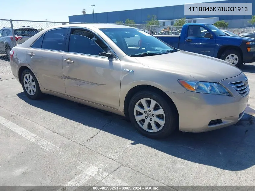 4T1BB46K78U031913 2008 Toyota Camry Hybrid