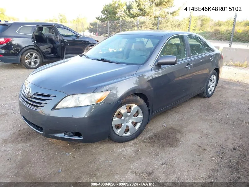 4T4BE46K48R015102 2008 Toyota Camry Le