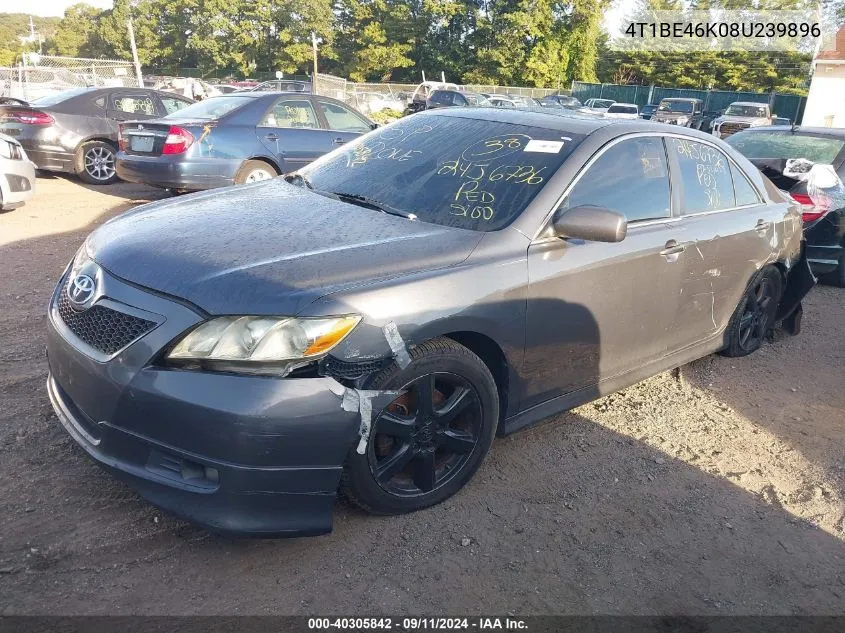 4T1BE46K08U239896 2008 Toyota Camry Se