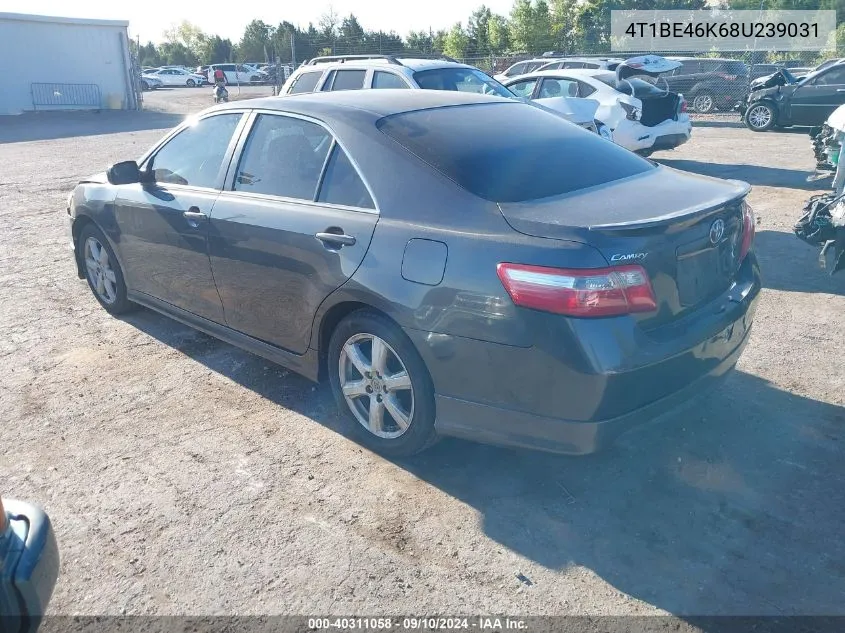 4T1BE46K68U239031 2008 Toyota Camry Ce/Le/Xle/Se