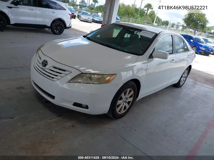 4T1BK46K98U572221 2008 Toyota Camry Xle V6