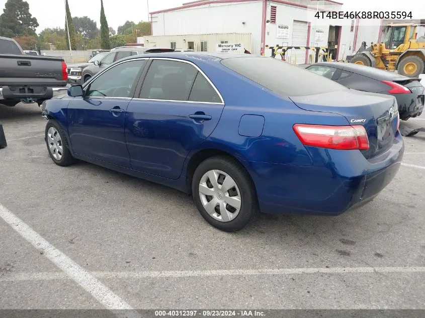 2008 Toyota Camry Le VIN: 4T4BE46K88R035594 Lot: 40312397