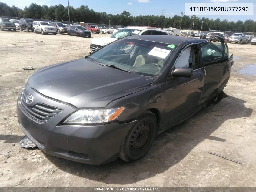 2008 Toyota Camry Ce/Le/Xle/Se VIN: 4T1BE46K28U777290 Lot: 40313886