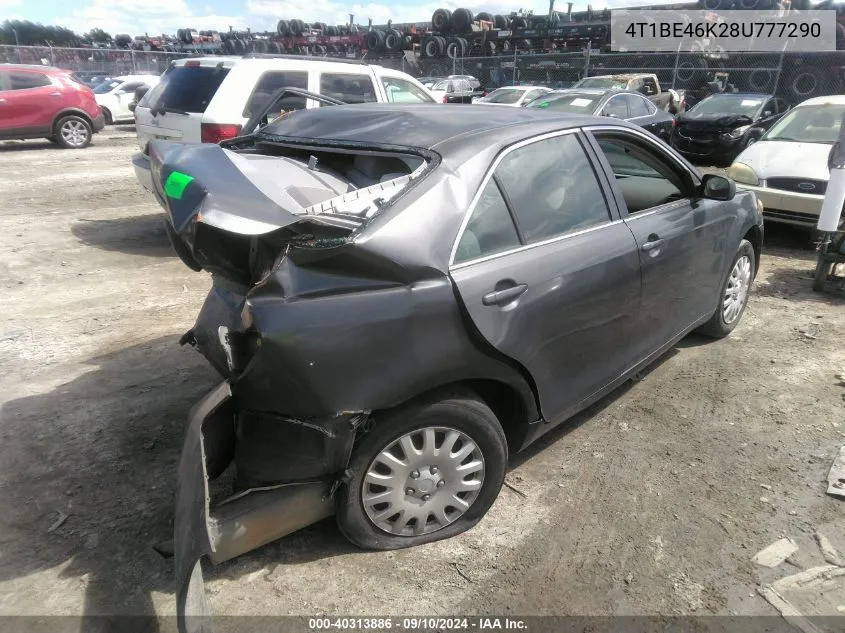 2008 Toyota Camry Ce/Le/Xle/Se VIN: 4T1BE46K28U777290 Lot: 40313886