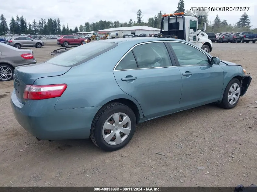 4T4BE46KX8R042627 2008 Toyota Camry Le