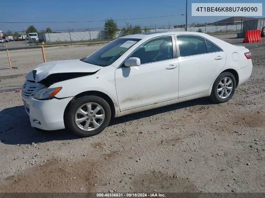 2008 Toyota Camry Le VIN: 4T1BE46K88U749090 Lot: 40336631