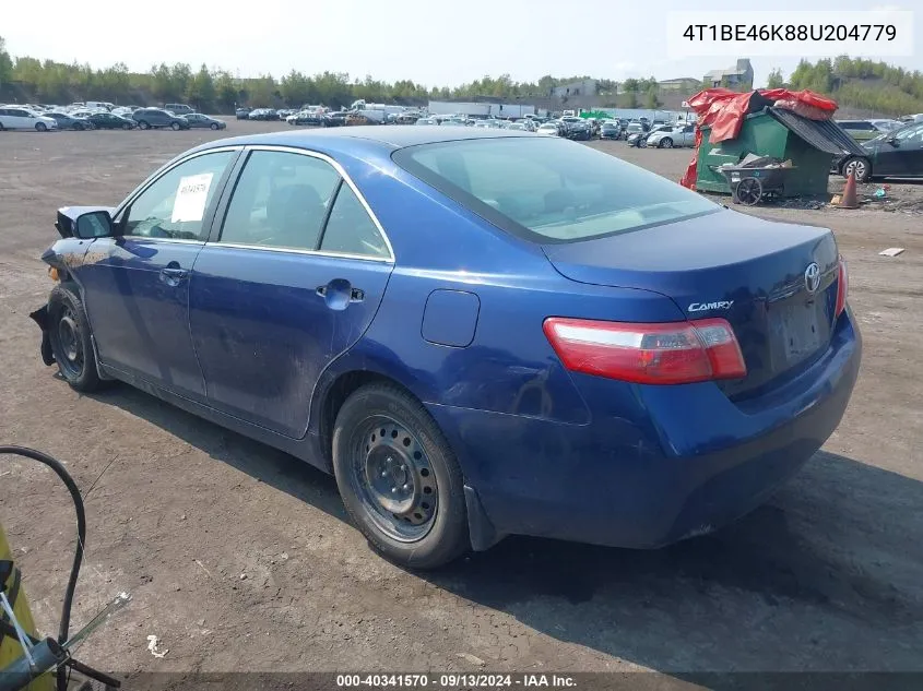 4T1BE46K88U204779 2008 Toyota Camry Ce/Le/Xle/Se