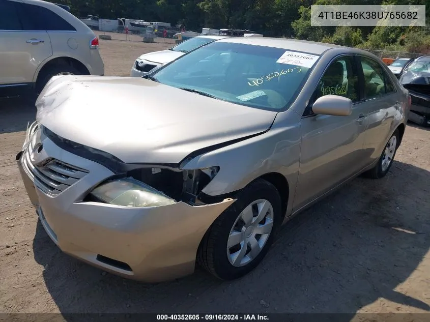 2008 Toyota Camry Le VIN: 4T1BE46K38U765682 Lot: 40352605