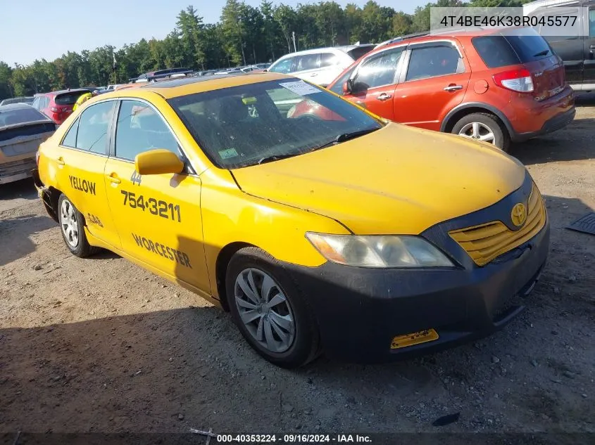 2008 Toyota Camry Ce/Le/Xle/Se VIN: 4T4BE46K38R045577 Lot: 40353224