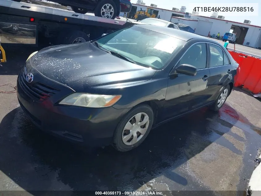 2008 Toyota Camry Le VIN: 4T1BE46K28U788516 Lot: 40355173