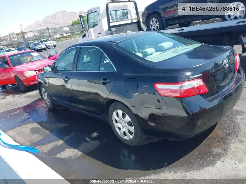 2008 Toyota Camry Le VIN: 4T1BE46K28U788516 Lot: 40355173