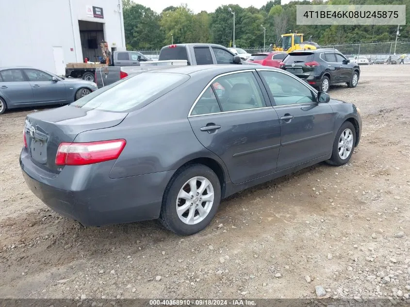 4T1BE46K08U245875 2008 Toyota Camry Le