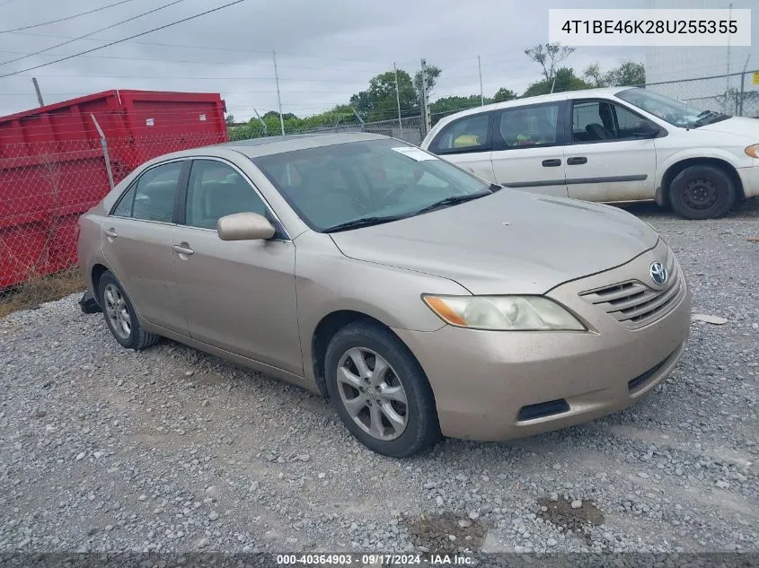 2008 Toyota Camry Le VIN: 4T1BE46K28U255355 Lot: 40364903