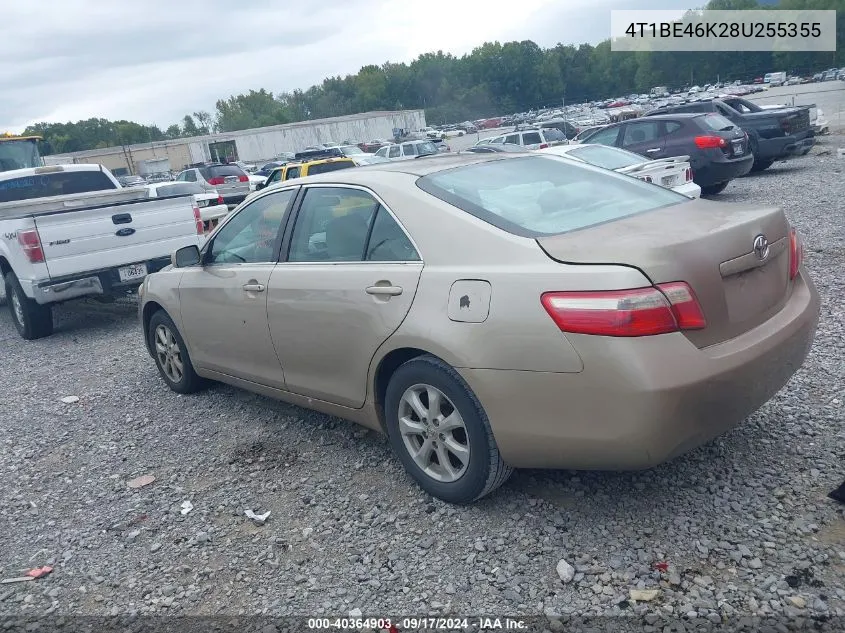 4T1BE46K28U255355 2008 Toyota Camry Le