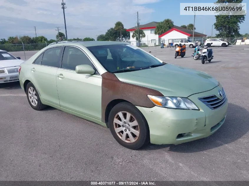 2008 Toyota Camry Hybrid VIN: 4T1BB46K68U059699 Lot: 40371077