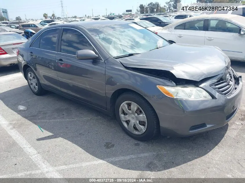 2008 Toyota Camry Le VIN: 4T4BE46K28R047384 Lot: 40372725