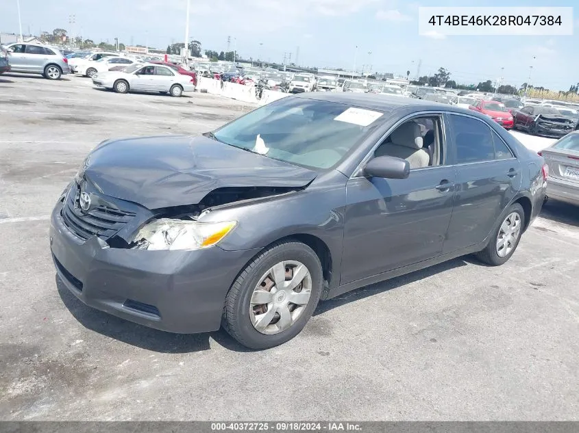 2008 Toyota Camry Le VIN: 4T4BE46K28R047384 Lot: 40372725