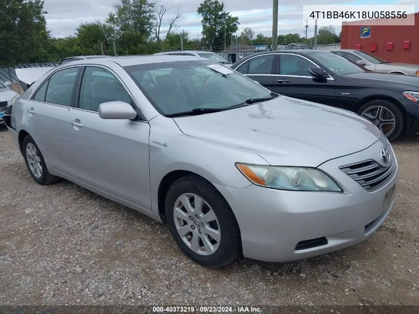 2008 Toyota Camry Hybrid VIN: 4T1BB46K18U058556 Lot: 40373219