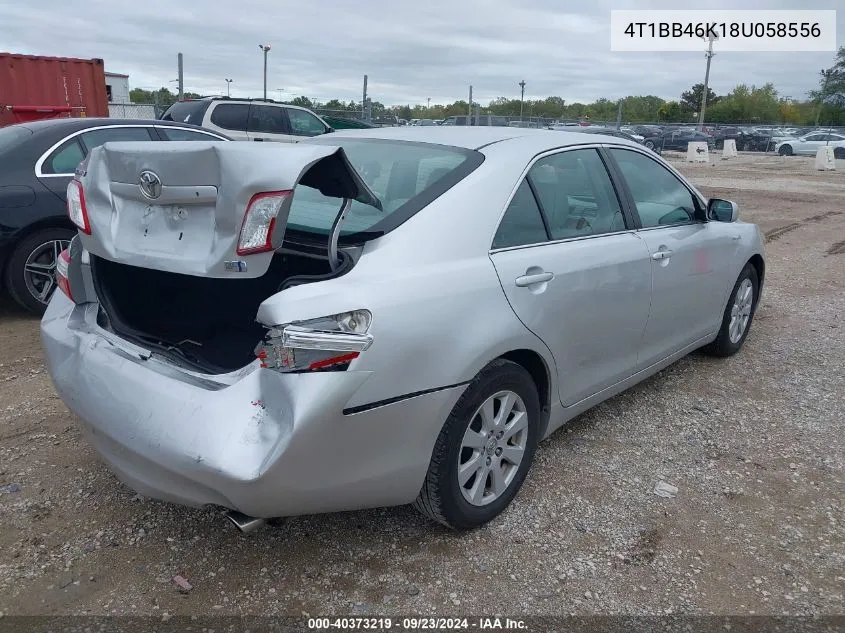 2008 Toyota Camry Hybrid VIN: 4T1BB46K18U058556 Lot: 40373219