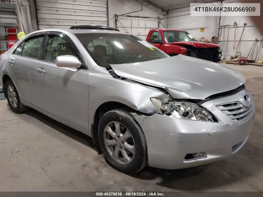 2008 Toyota Camry Le V6 VIN: 4T1BK46K28U066908 Lot: 40376536